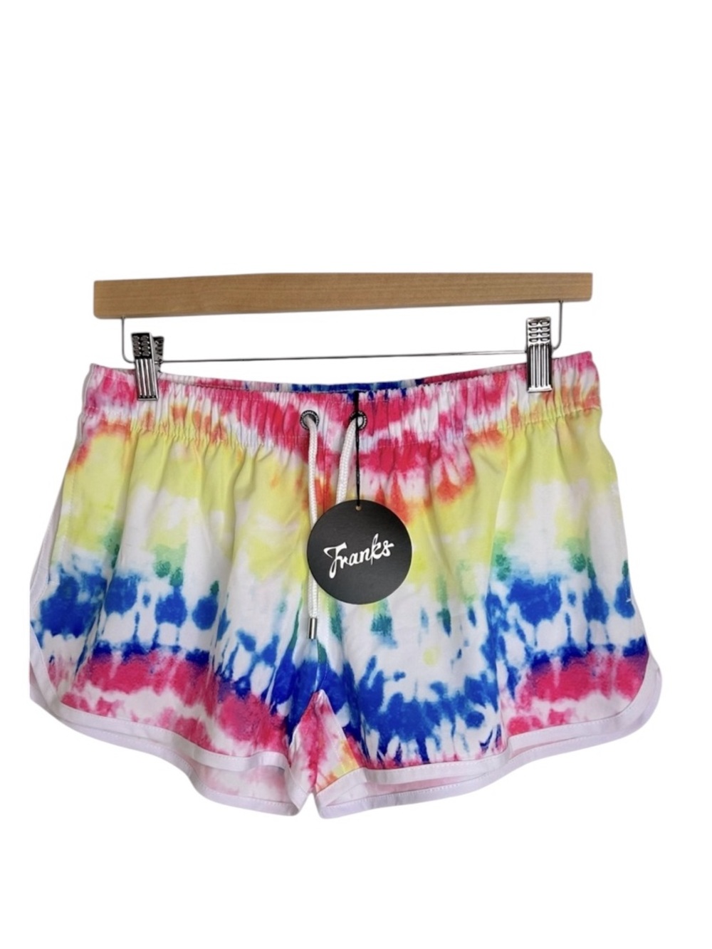 Franks Tie Dye Swim Shorts Lightweight Fast Drying Womens MEDIUM Surf NWT